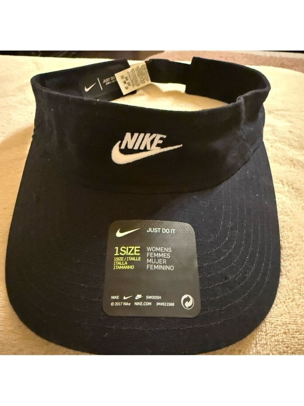 Nike Black Visor Hat